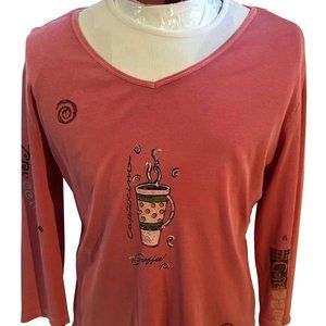 Small Jess & Jane with Coffee Print Design Tunic